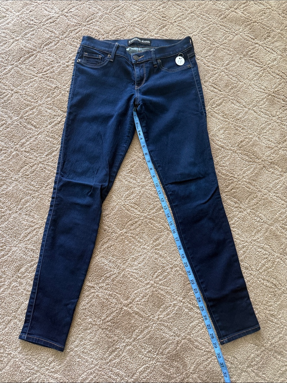 Express Dark Blue Skinny Jeans